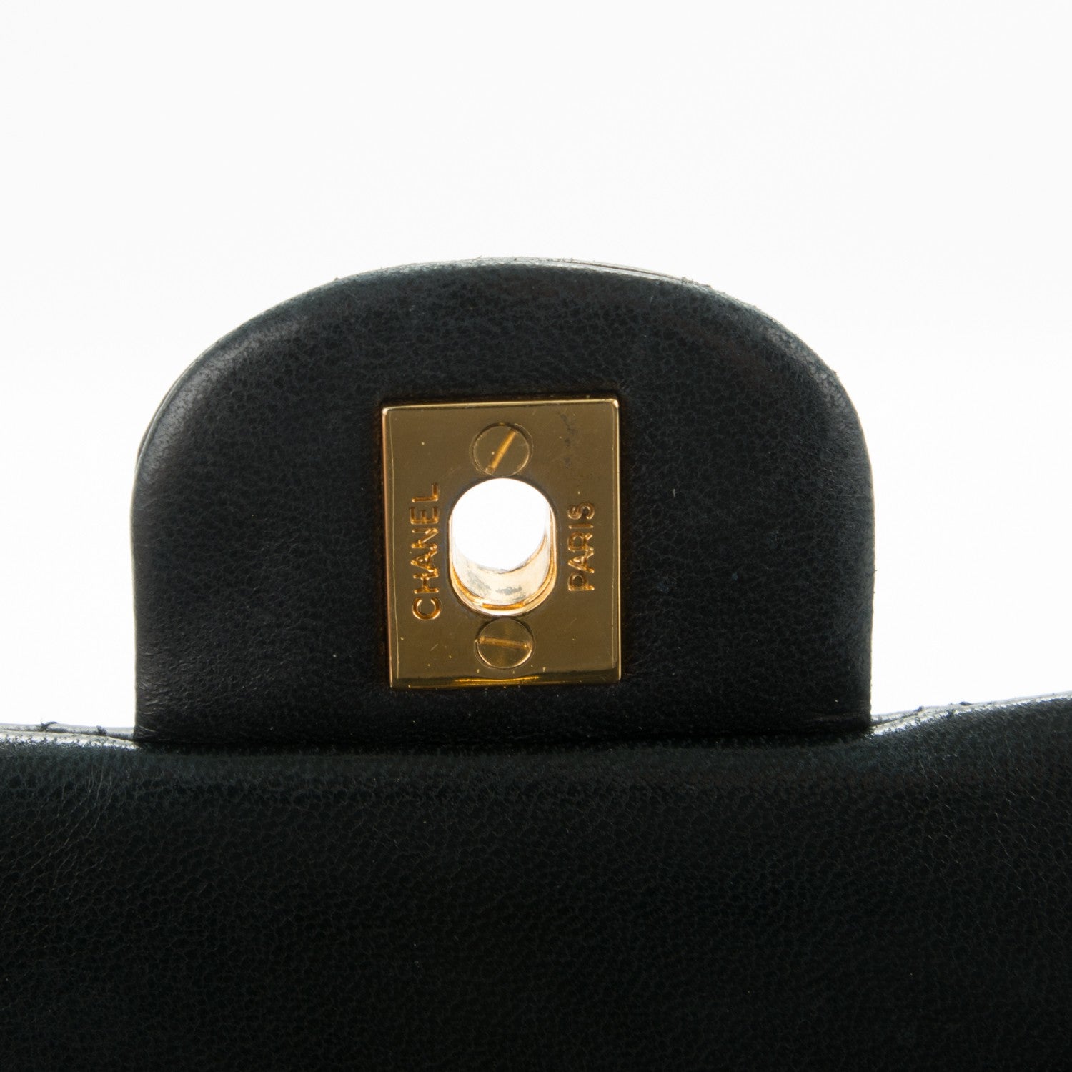 Chanel Lambskin Quilted Medium Double Flap Black 6 of 7