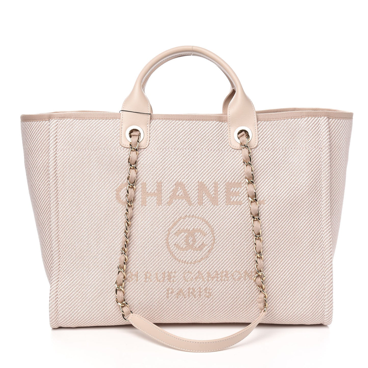 Canvas Medium Deauville Tote Beige