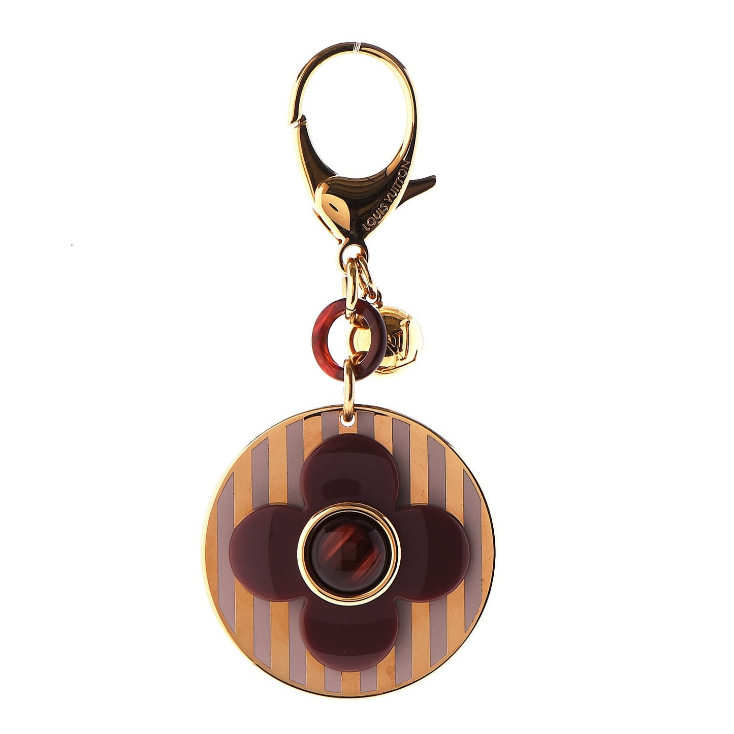 Rayures Bag Charm Purple