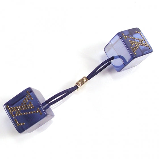 Louis Vuitton Monogram Hair Cubes Rhinestone 1 of 4
