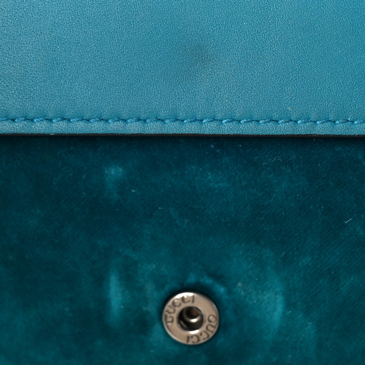 Velvet Super Mini Dionysus Shoulder Bag Pavone Cyan