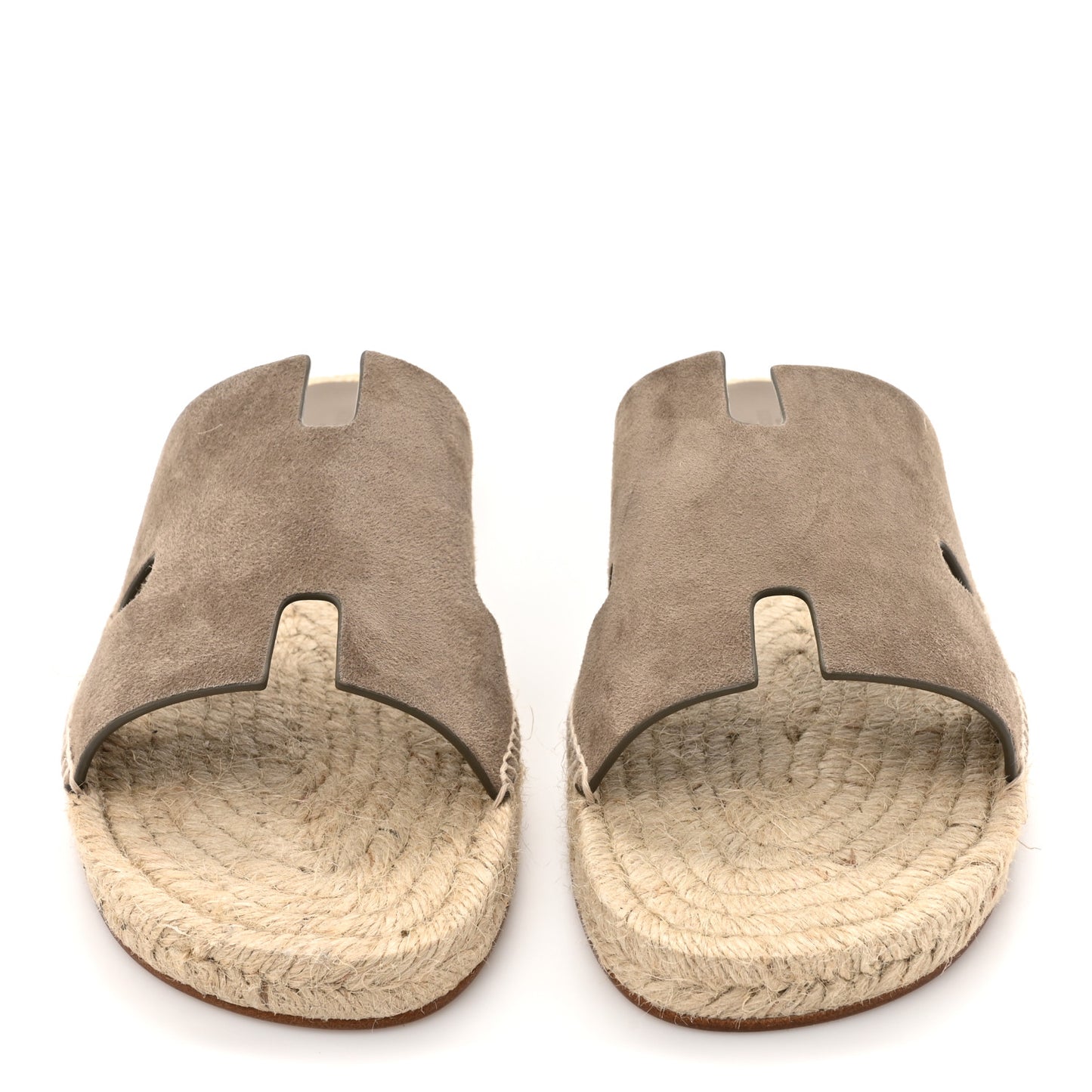 Suede Goatskin Mens Antigua Espadrille Sandals 43 Beige Sable