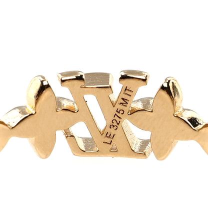 Louis Vuitton Metal LV Iconic XS Ring M 53 6.25 Gold 4 of 4