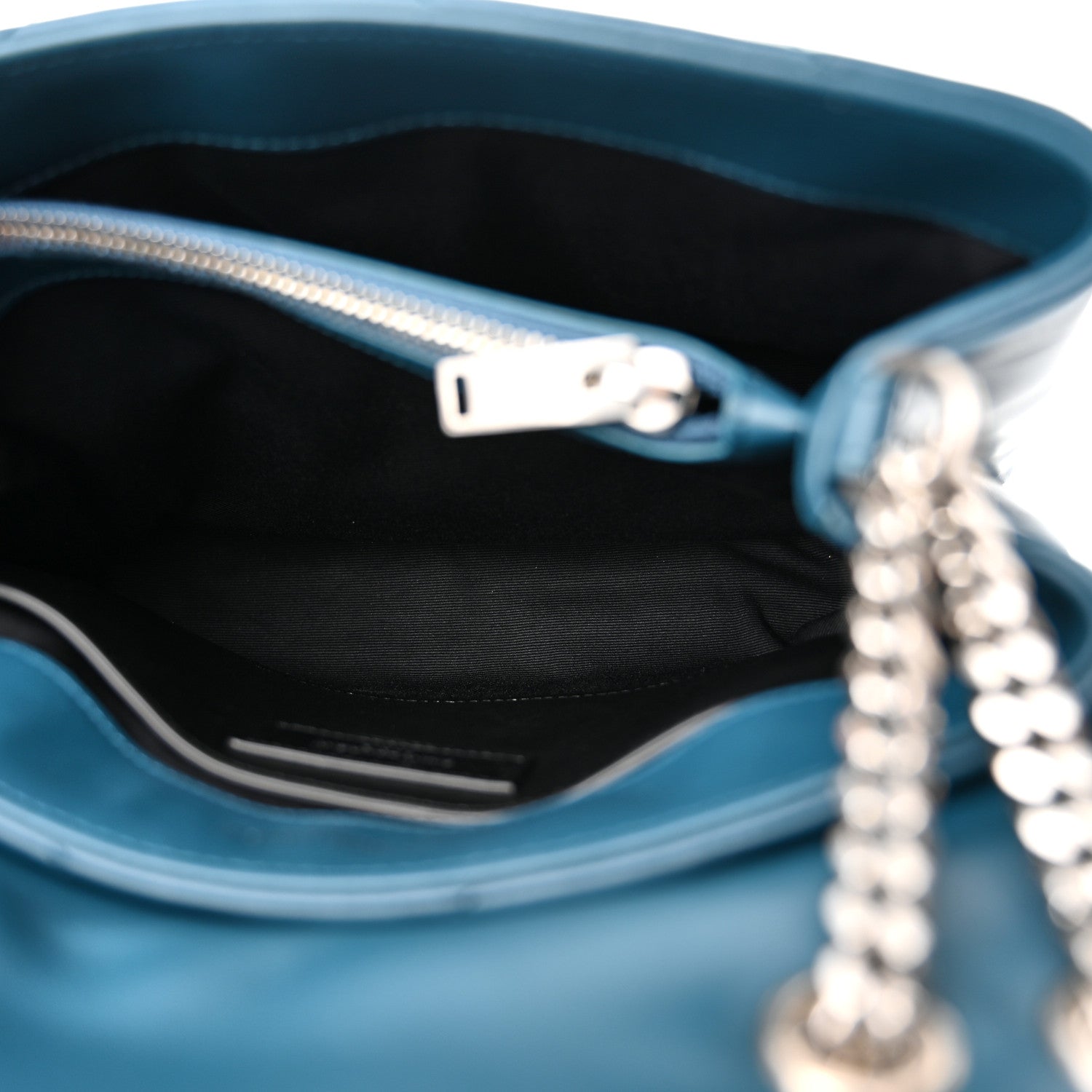 Saint Laurent SAINT LAURENT Calfskin Y Quilted Monogram Small Loulou Chain Satchel Green 6 of 14