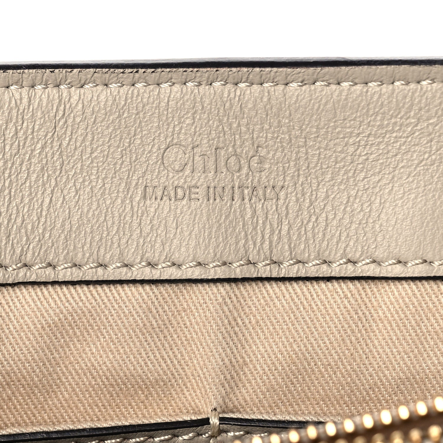 Chloe Smooth Calfskin Little Horses Embroidered Small Faye Day Shoulder Bag Pastel Grey 5 of 7