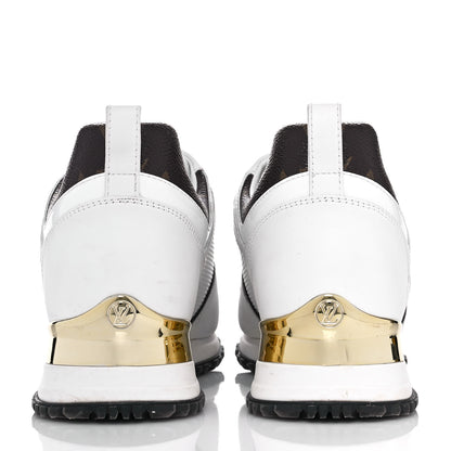 Louis Vuitton Calfskin Monogram Run Away Sneakers 36 White 5 of 9