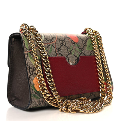 Gucci GG Supreme Monogram Tian Small Padlock Shoulder Bag Beige Multicolor New Acero 3 of 12