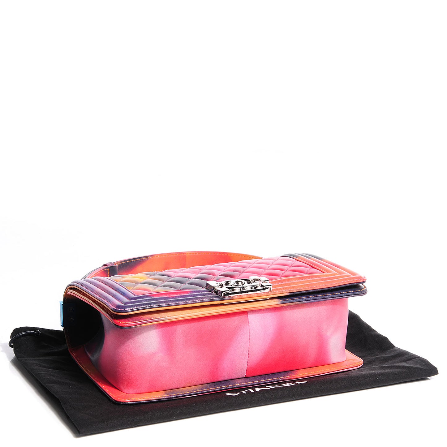 Printed Lambskin Medium Flower Power Boy Flap