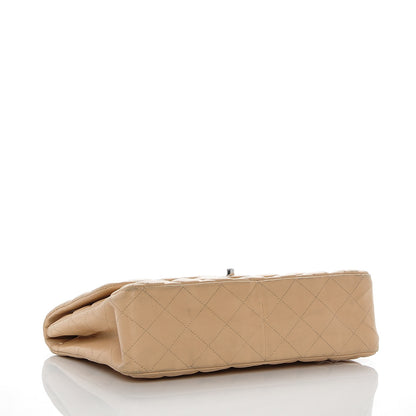 Chanel Lambskin Quilted Jumbo Single Flap Beige Clair 4 of 10