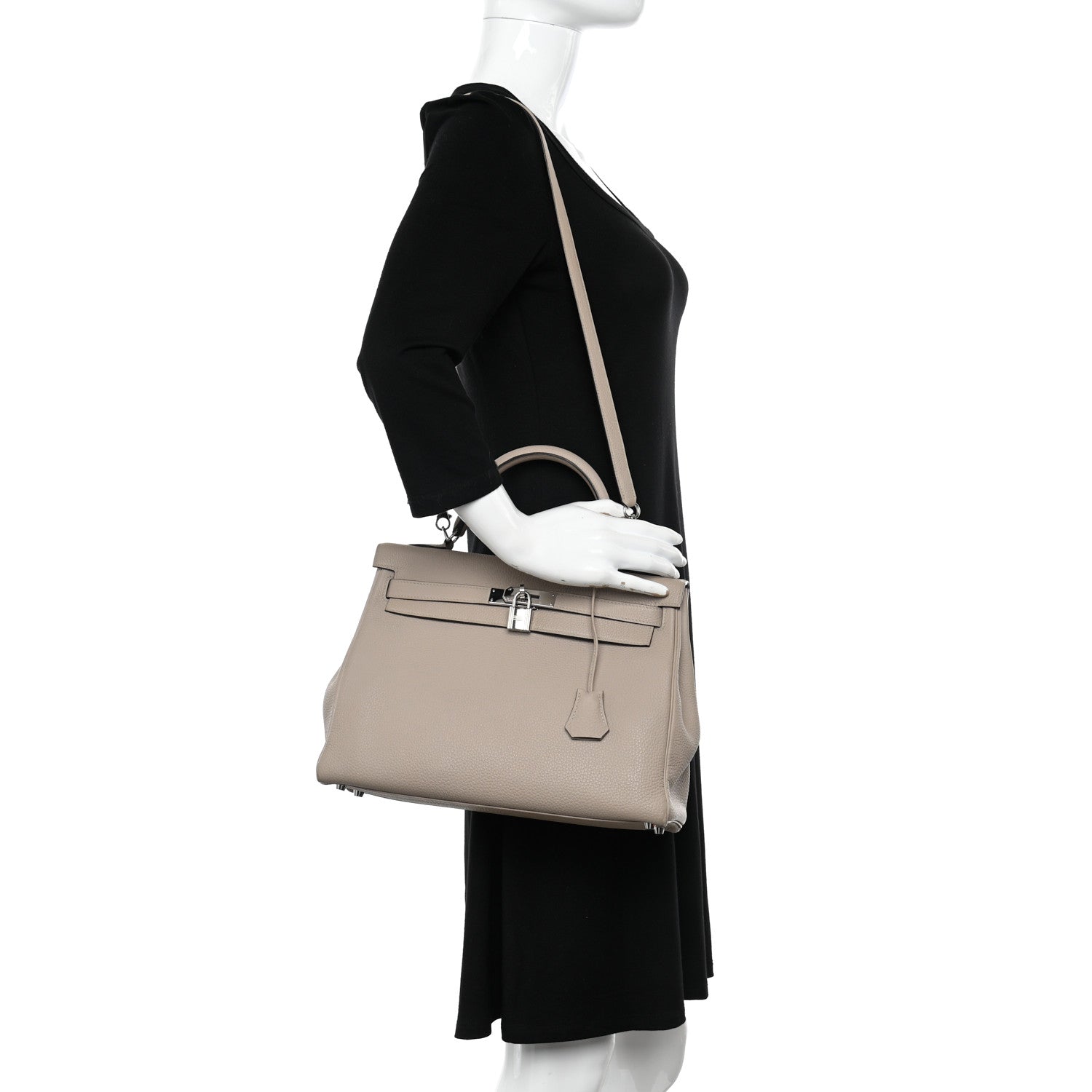 Hermes Togo Kelly Retourne 32 Gris Tourterelle 2 of 15