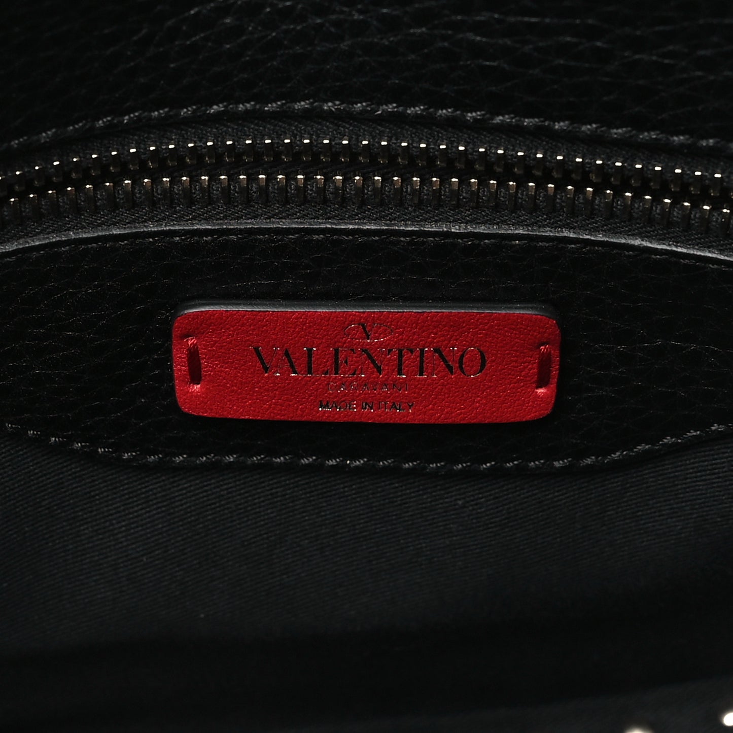 Calfskin Large Rockstud Halfmoon Saddle Bag Black