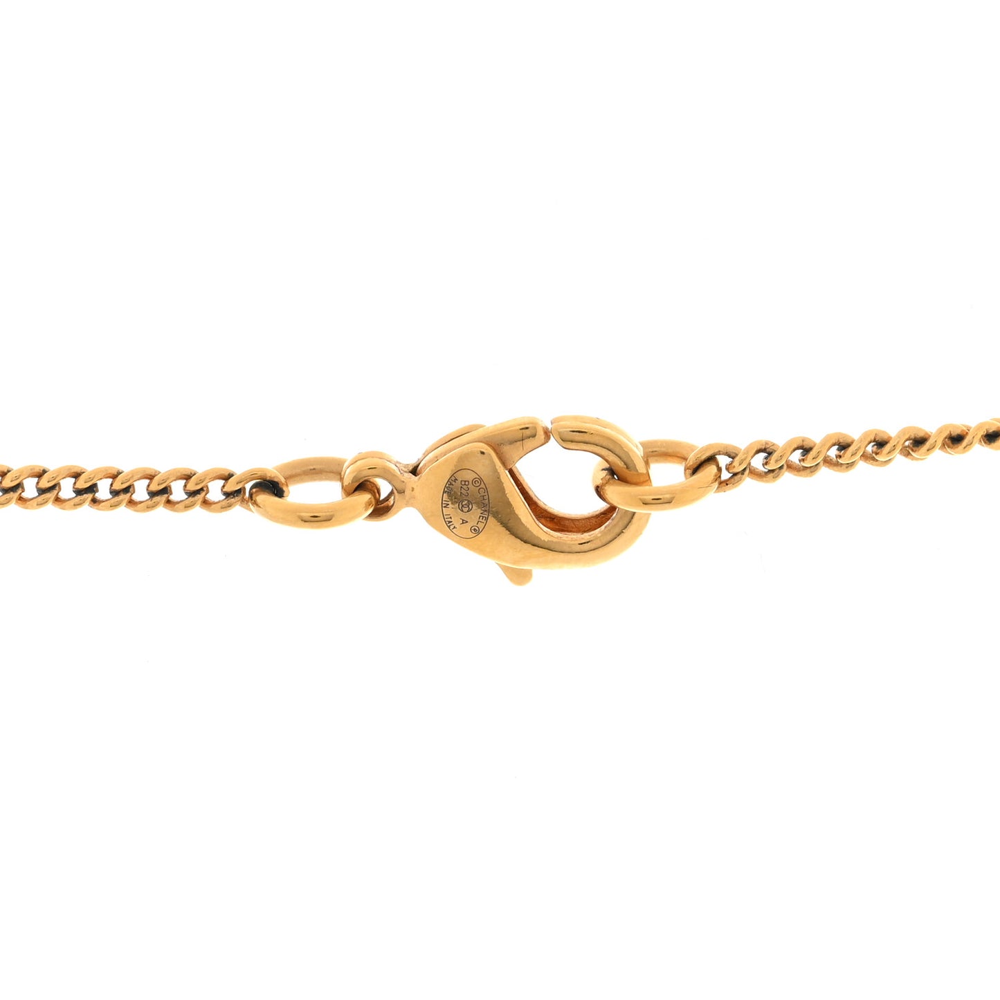 Metal CC Rue Cambon Necklace Gold