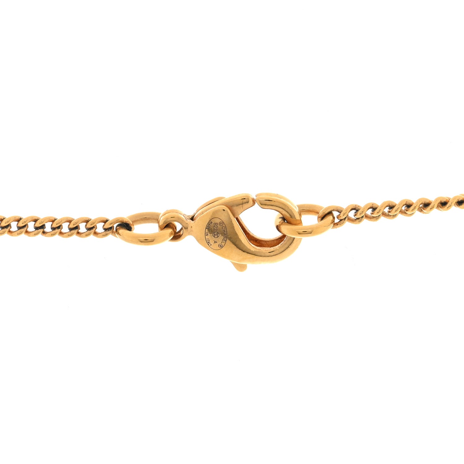 Chanel Metal CC Rue Cambon Necklace Gold 4 of 5