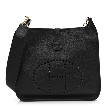 Hermes Taurillon Clemence Evelyne III GM Black 1 of 10