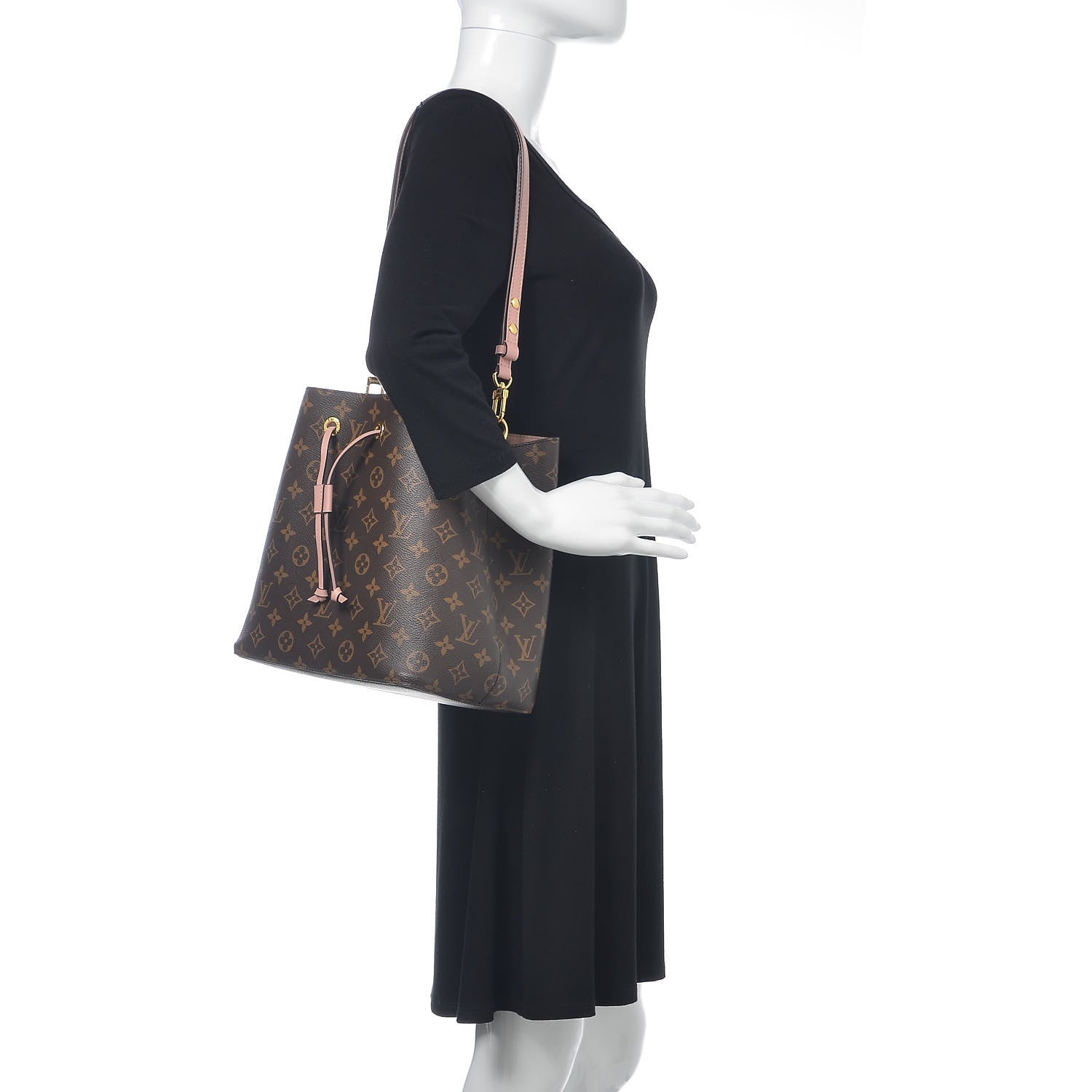 Louis Vuitton Monogram Neonoe MM Rose Poudre 2 of 9