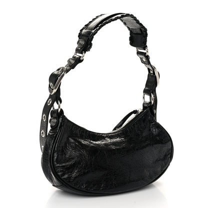 Balenciaga Agneau Arena Le Cagole Shoulder Bag XS Black 4 of 12