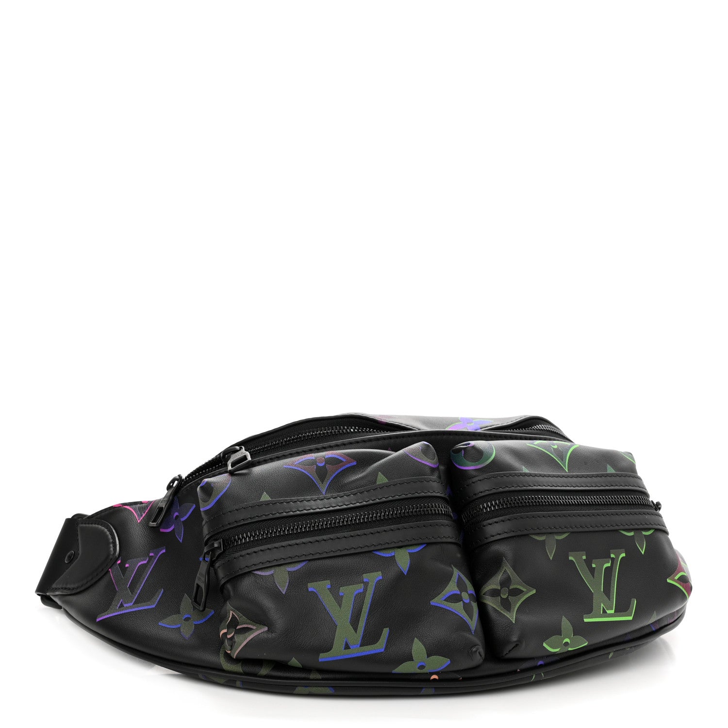Louis Vuitton Calfskin Monogram Spotlight Comet Bumbag Black Borealis 4 of 10