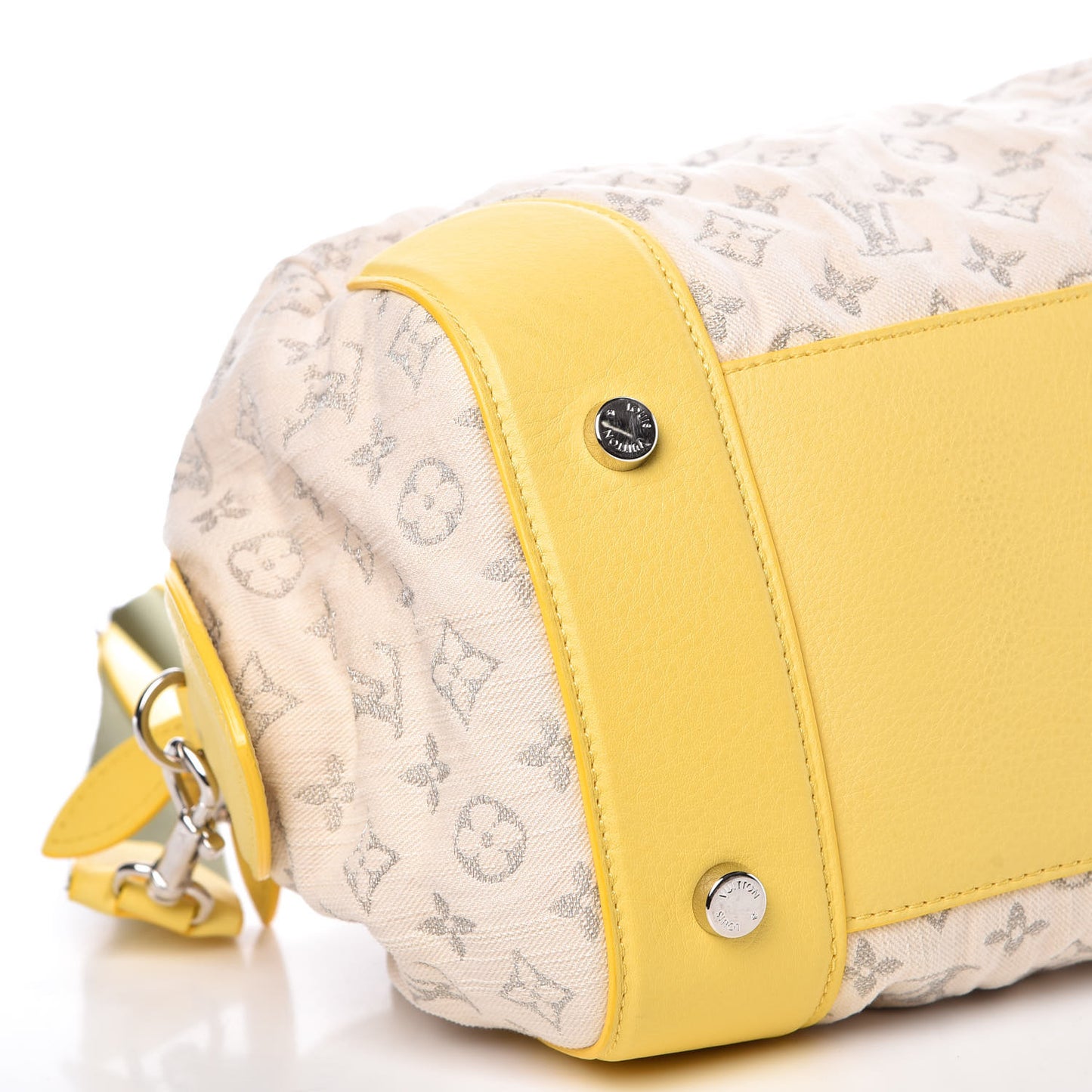 Monogram Denim Speedy Round Yellow