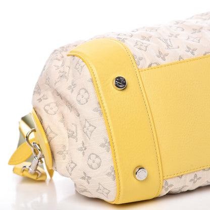 Louis Vuitton Monogram Denim Speedy Round Yellow 9 of 13