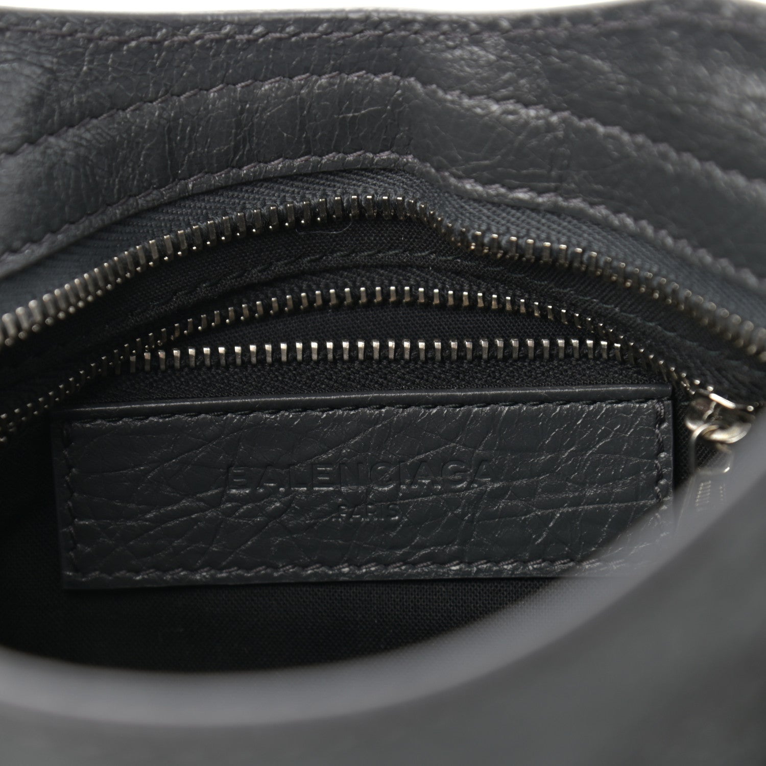 Balenciaga Agneau Giant 12 Silver Hardware Mini City Gris Fossile Anthracite 6 of 10