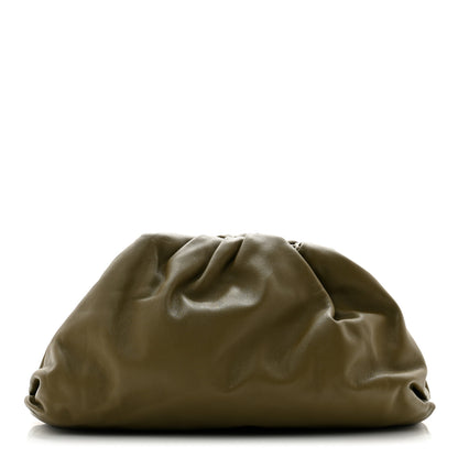 Bottega Veneta Smooth Butter Calf The Pouch Oversized Clutch Kaki Fondent 1 of 11