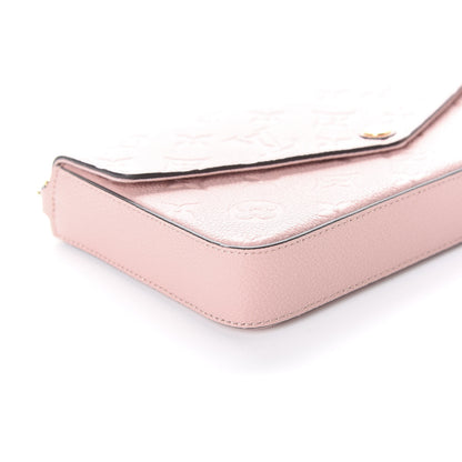 Louis Vuitton Empreinte Pochette Felicie Chain Wallet Rose Poudre 6 of 9
