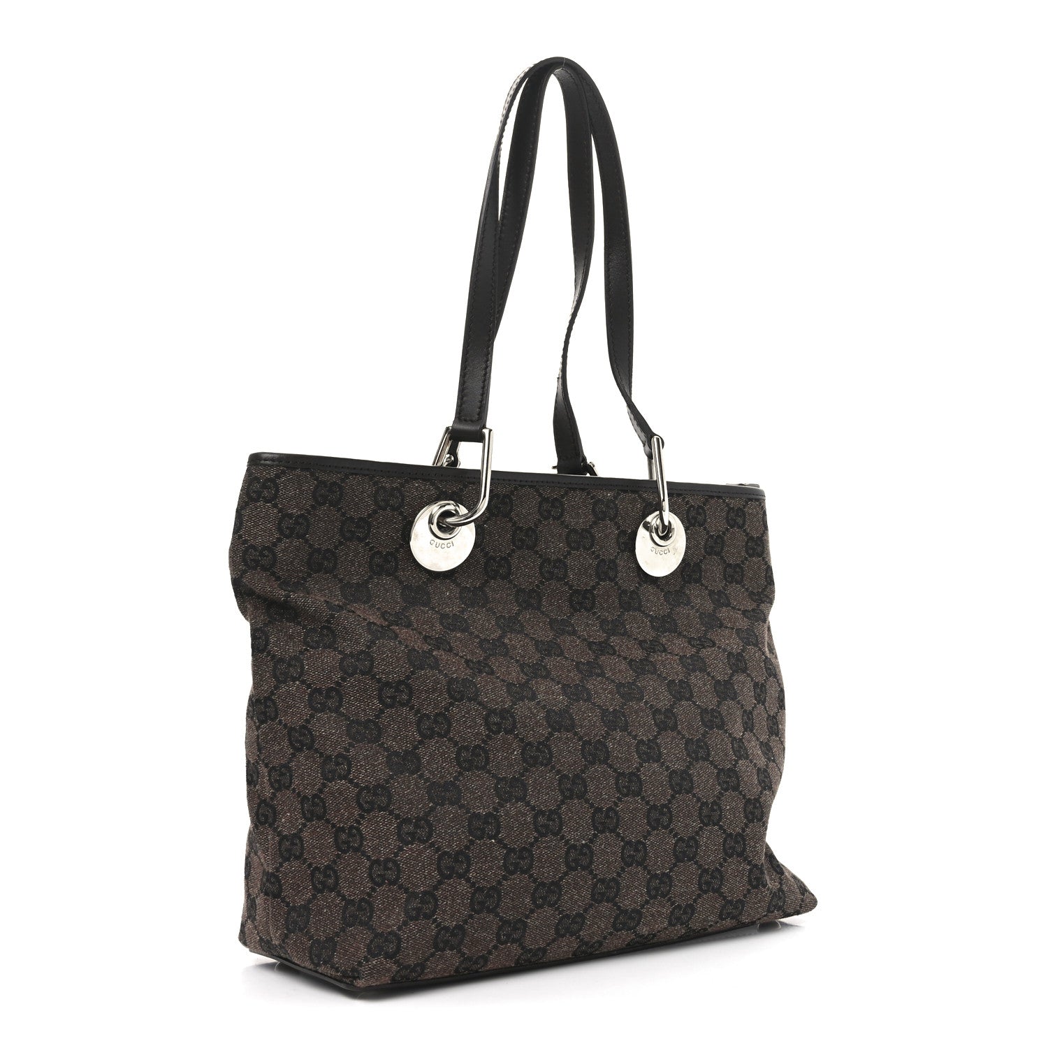 Gucci Monogram Eclipse Tote Dark Brown 3 of 10