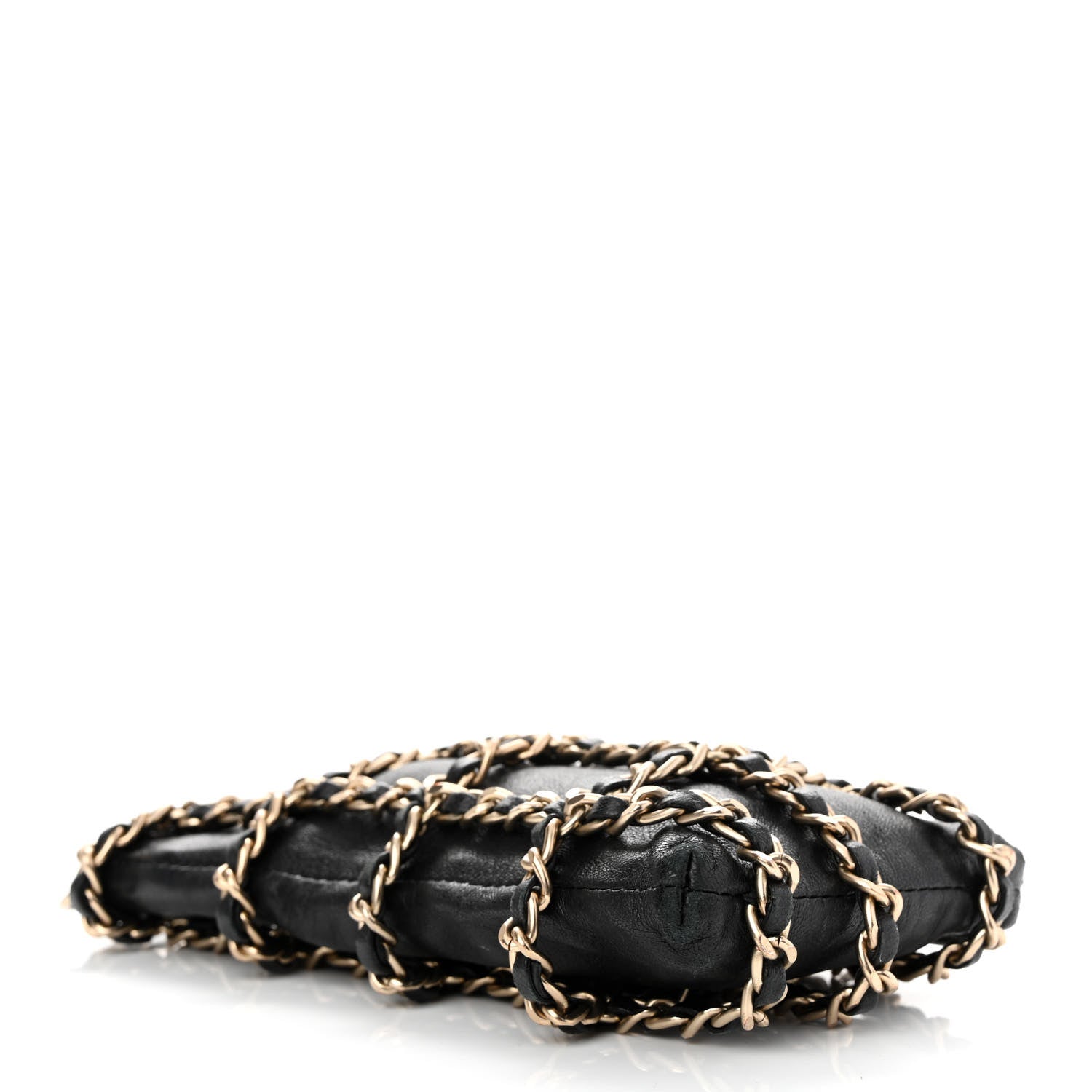 Chanel Lambskin Tech Me Out Clutch With Chain Black 4 of 12