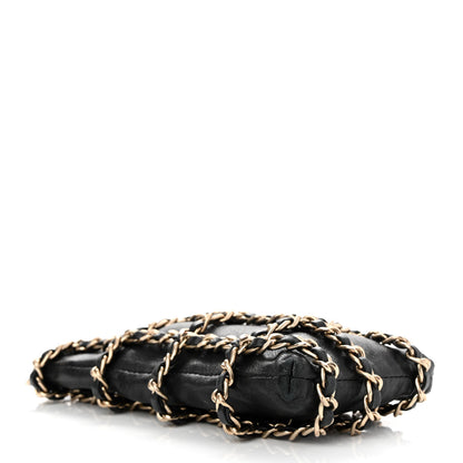Chanel Lambskin Tech Me Out Clutch With Chain Black 4 of 12