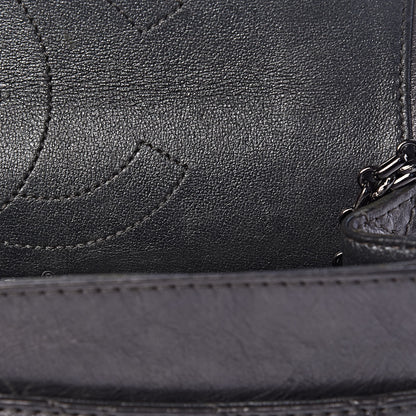 Chanel Metallic Aged Calfskin Quilted 2.55 Reissue 225 Flap Dark Silver 12 of 16