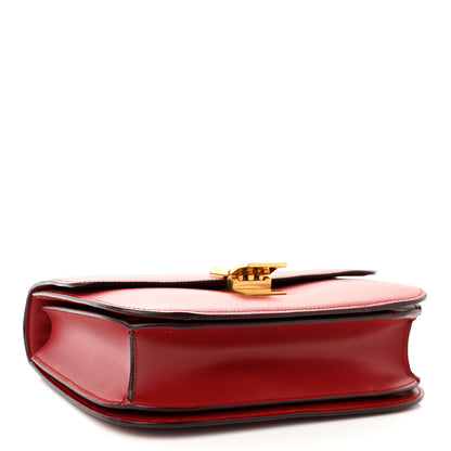 Celine Box Calfskin Medium Classic Box Flap Bag Red 4 of 12