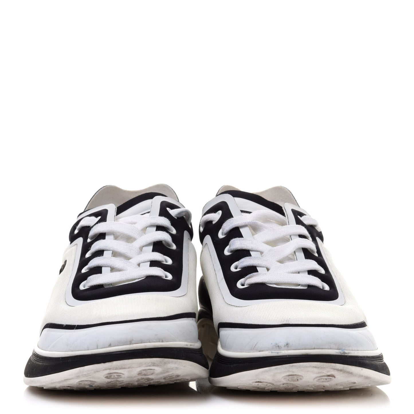 Lycra Womens CC Sneakers 40 Black White