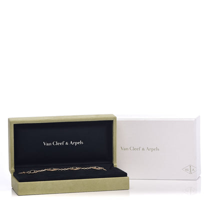 Van Cleef & Arpels 18K Yellow Gold Black Onyx 5 Motifs Vintage Alhambra Bracelet 7 of 7