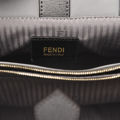 Fendi Vitello Elite Petite 2Jours Tote Grigio Grigio Chiaro 6 of 11