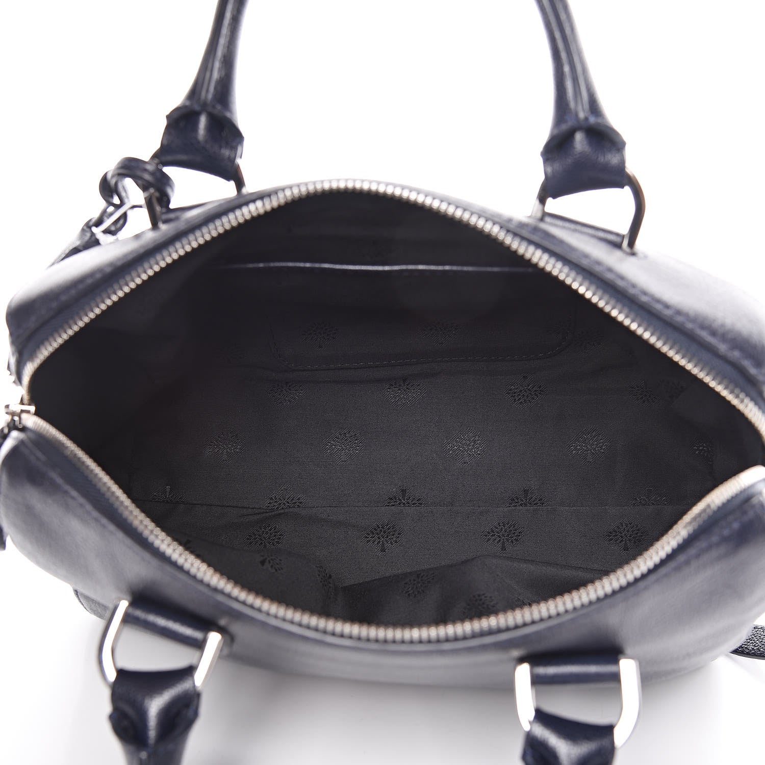 Mulberry Glossy Goatskin Small Del Rey Satchel Midnight 5 of 11