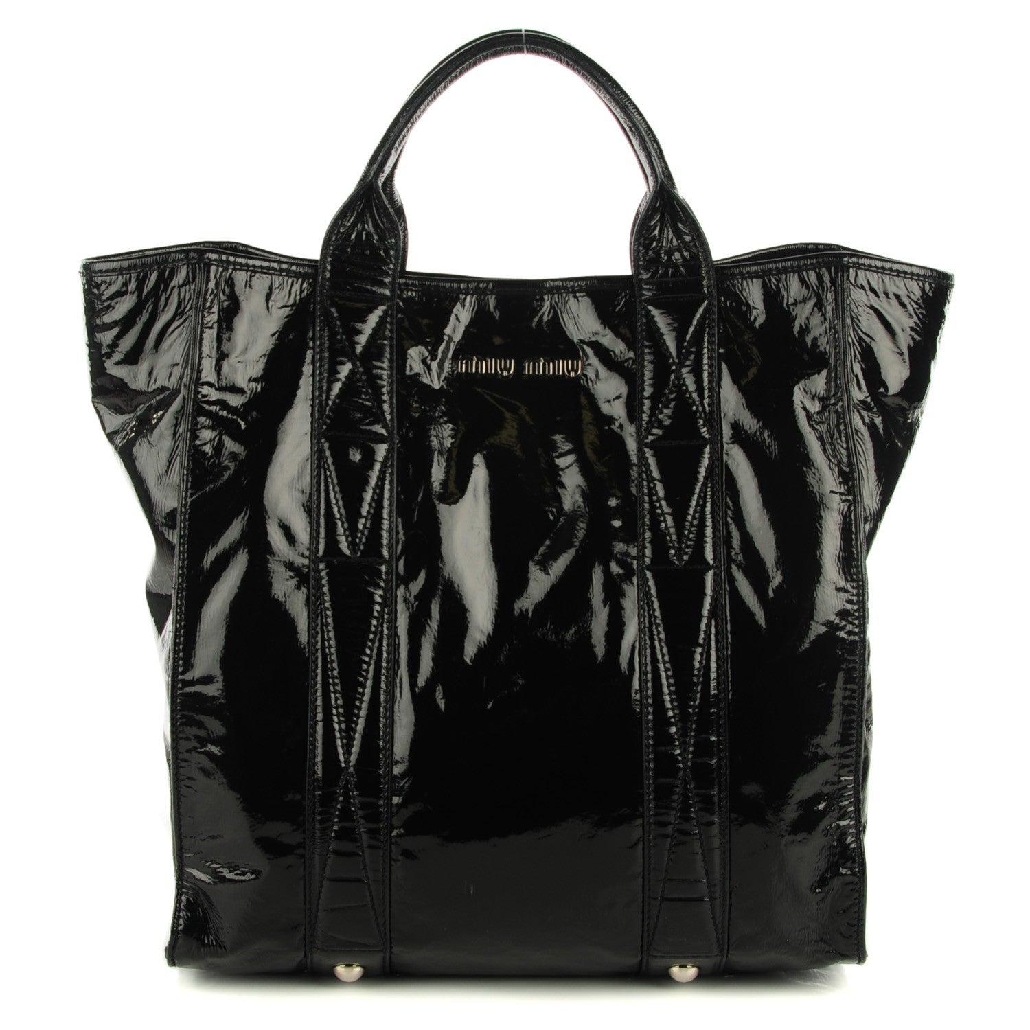 Miu Miu Vinyl Tote Black 1 of 8