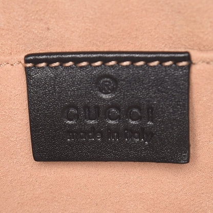 Gucci Calfskin Matelasse Mini GG Marmont Wrist Wallet Black 8 of 9