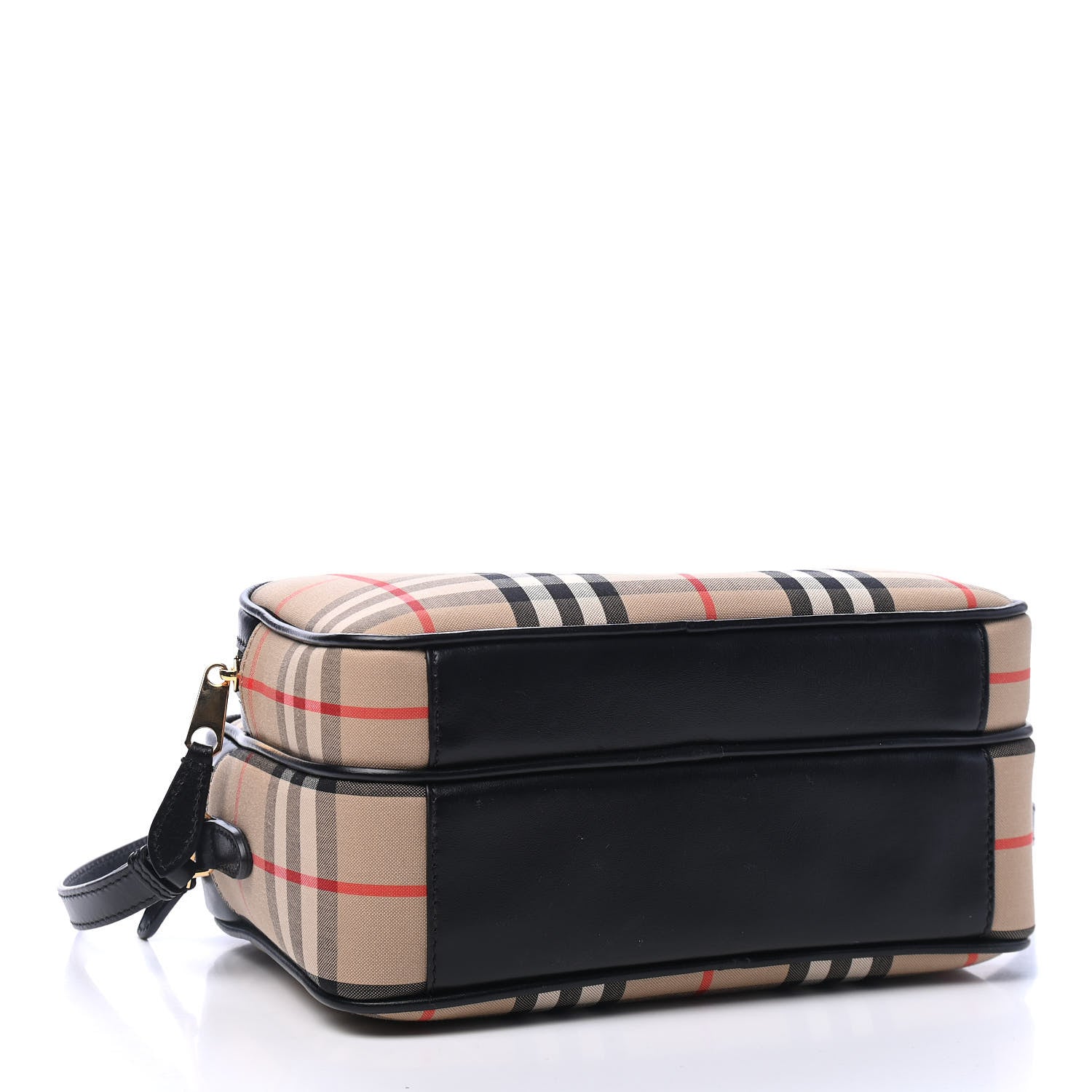 Burberry Calfskin Vintage Check Medium Camera Bag Archive Beige 3 of 4