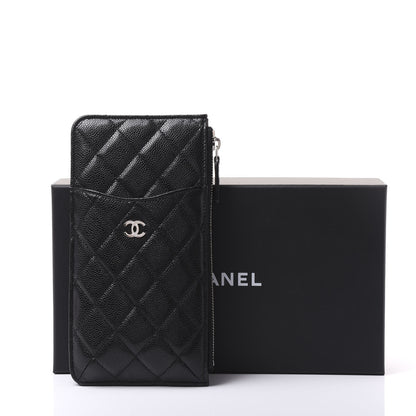 Chanel Caviar Quilted Classic Flat Wallet Pouch Black 12 of 12