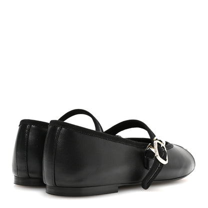 Chanel Lambskin Mary Jane Flats 40 Black 5 of 9