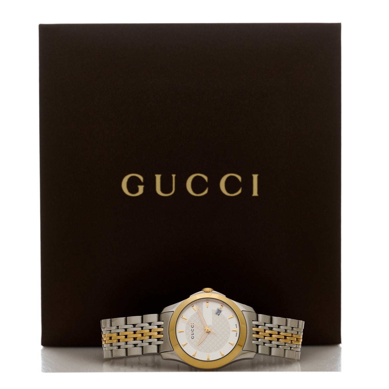 Gucci Stainless Steel 27mm G-Timeless Two Tone Quartz Watch 5 of 5
