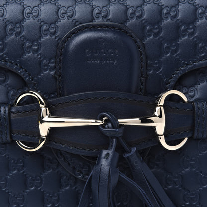 Gucci Microguccissima Mini Emily Chain Shoulder Bag Blue 5 of 5