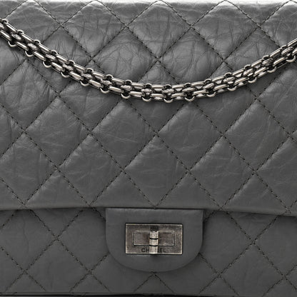 Chanel Aged Calfskin Quilted 2.55 Reissue 226 Flap Grey 8 of 11