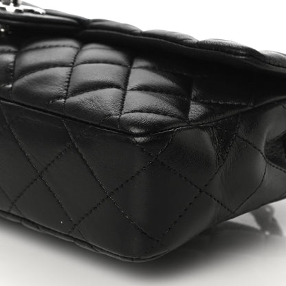 Chanel Lambskin Quilted East West Flap Black 10 of 13