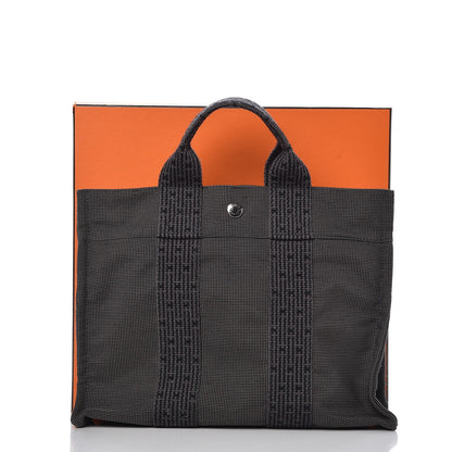 Hermes Canvas Herline PM Tote Grey 9 of 9