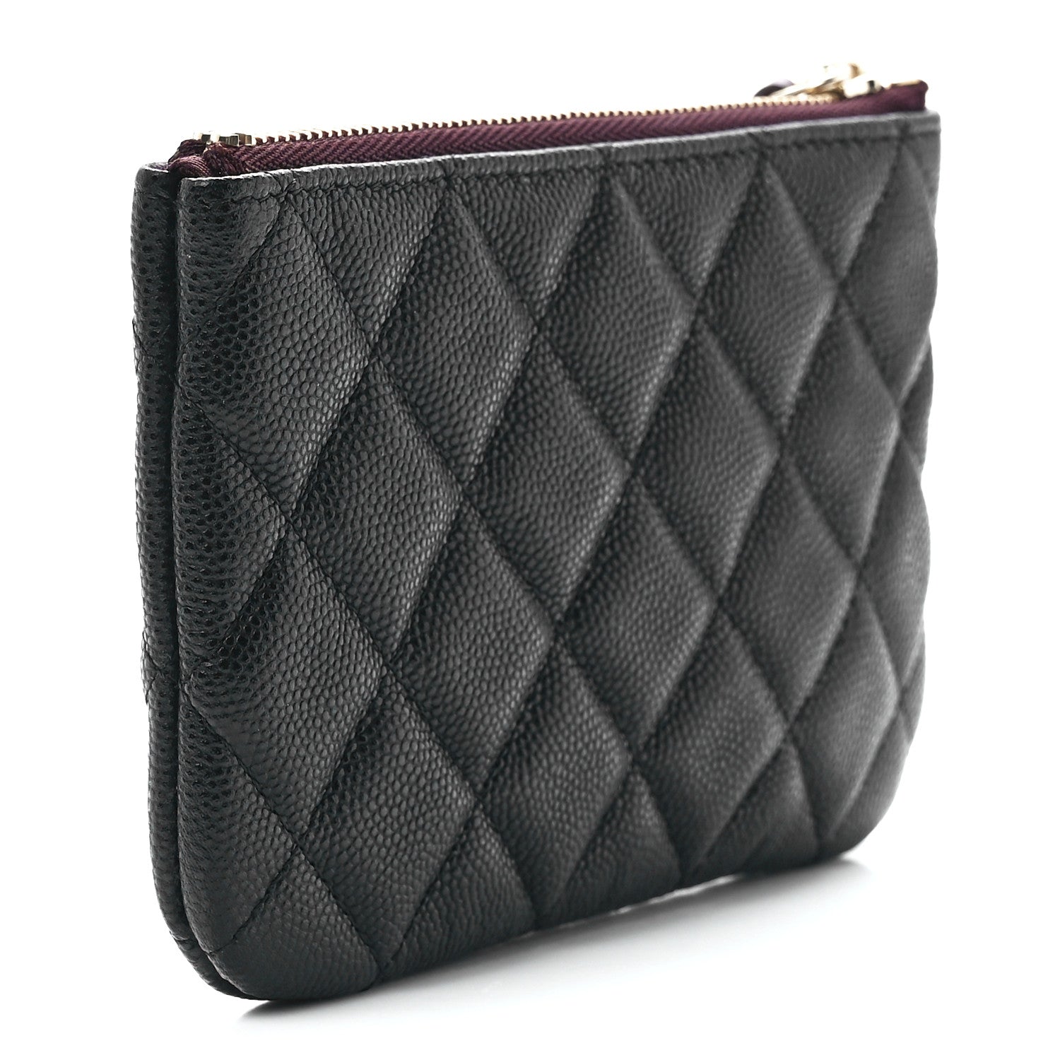 Chanel Caviar Quilted Small Cosmetic Case Black 3 of 11