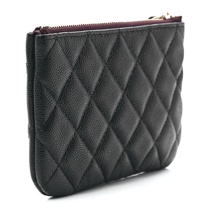 Chanel Caviar Quilted Small Cosmetic Case Black 3 of 11