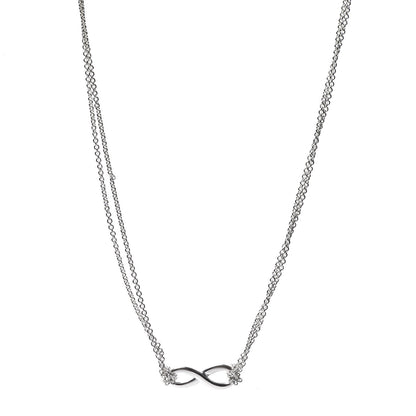 Tiffany Sterling Silver Infinity Pendant Necklace 1 of 5