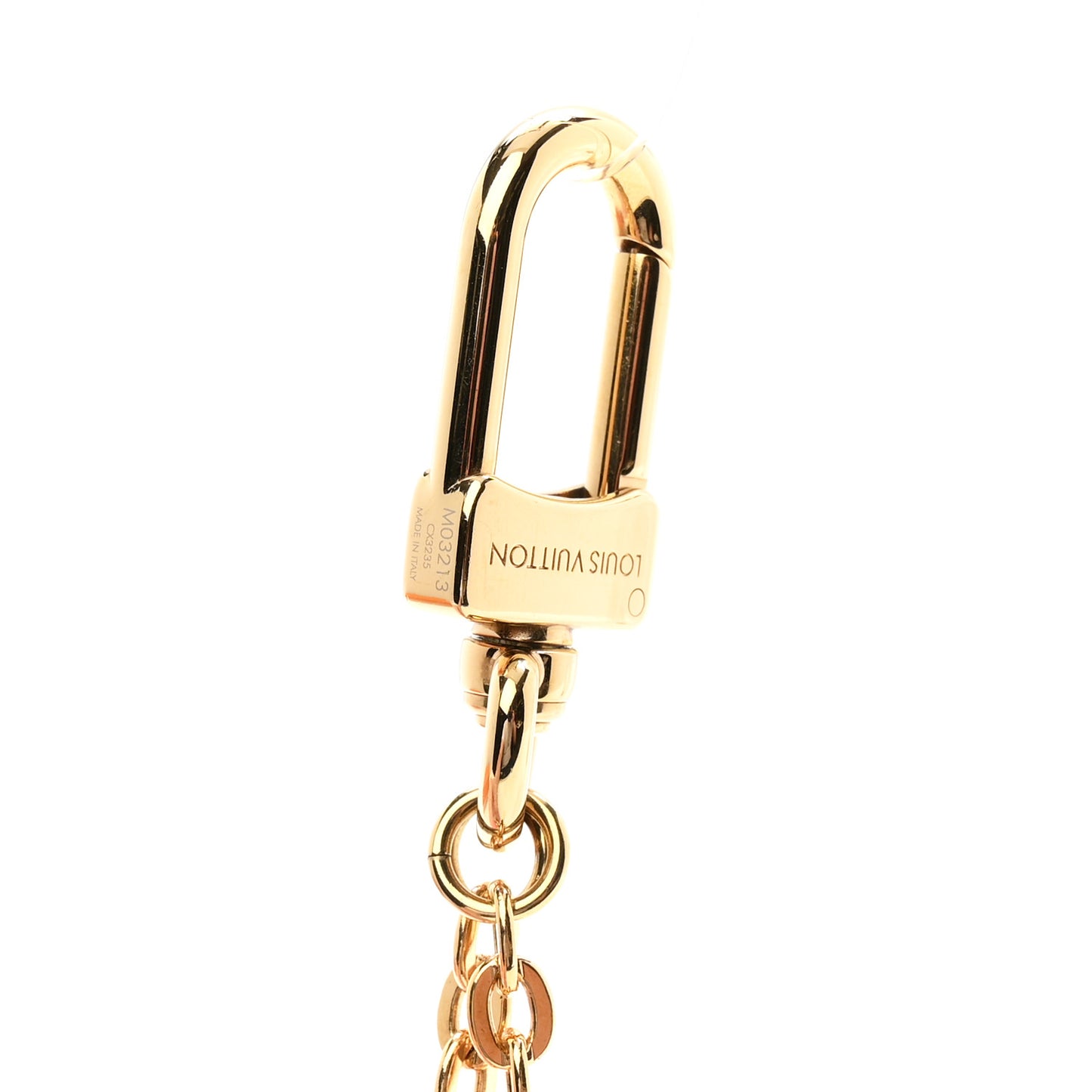 LV Ski Blooming Flowers Bag Charm Gold