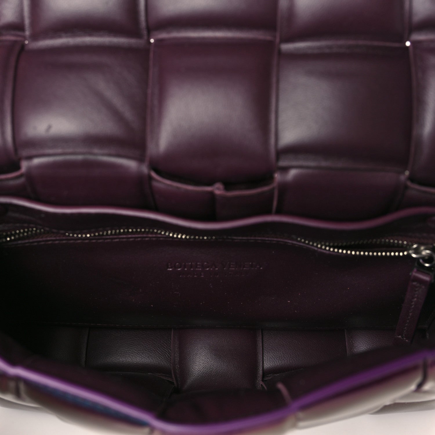 Bottega Veneta Glossy Nail Polish Nappa Maxi Intreccio Padded Cassette Crossbody Bag Holographic 5 of 8